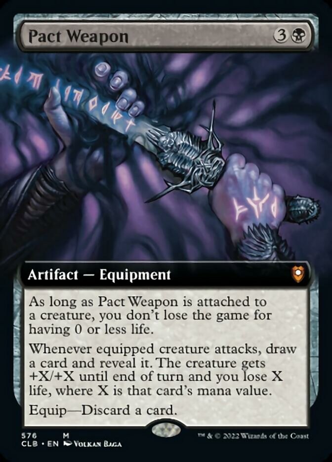 Pact Weapon - [Foil, Extended Art] Commander Legends: Battle for Baldur's Gate (CLB)