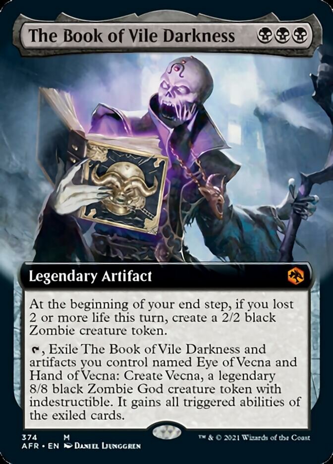 The Book of Vile Darkness - [Foil, Extended Art] Adventures in the Forgotten Realms (AFR)