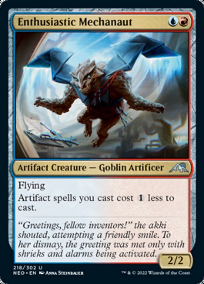 Enthusiastic Mechanaut - [Foil] Kamigawa: Neon Dynasty (NEO)