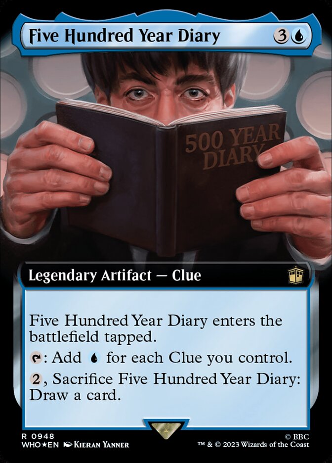 Five Hundred Year Diary - [Surge Foil, Extended Art] Doctor Who (WHO)