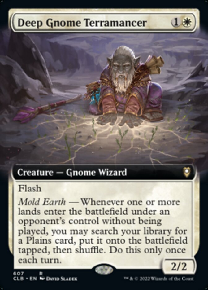 Deep Gnome Terramancer - [Foil, Extended Art] Commander Legends: Battle for Baldur's Gate (CLB)