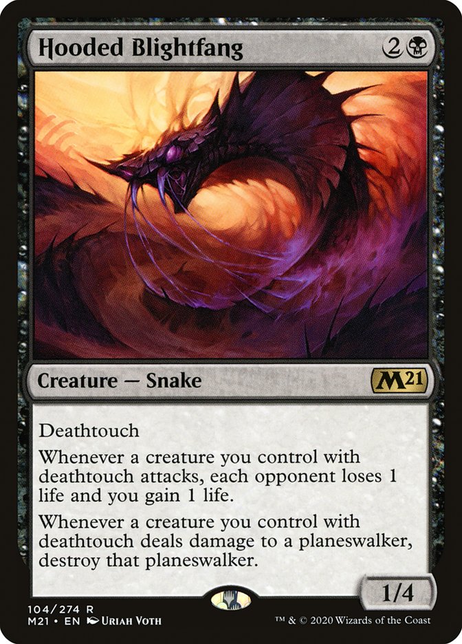 Hooded Blightfang - [Foil] Core Set 2021 (M21)