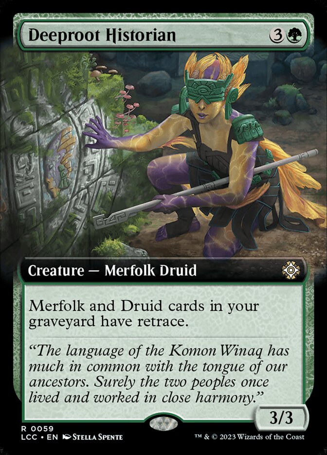 Deeproot Historian - [Foil, Extended Art] Lost Caverns of Ixalan Commander (LCC)