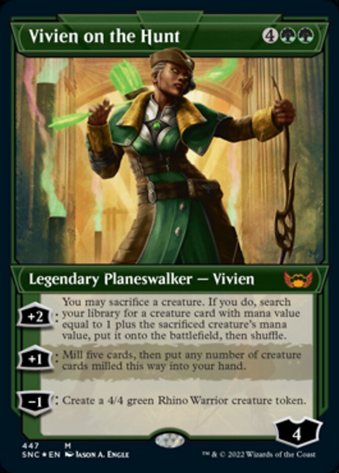 Vivien on the Hunt - [Etched Foil, Showcase] Streets of New Capenna (SNC)