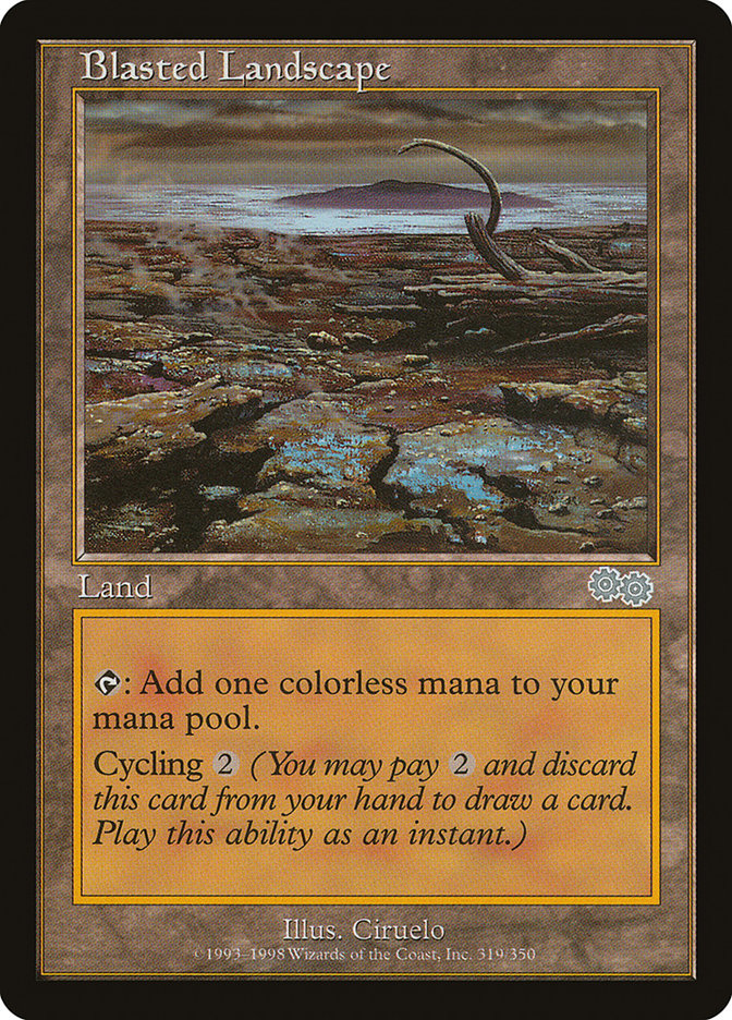 Blasted Landscape - [Retro Frame] Urza's Saga (USG)