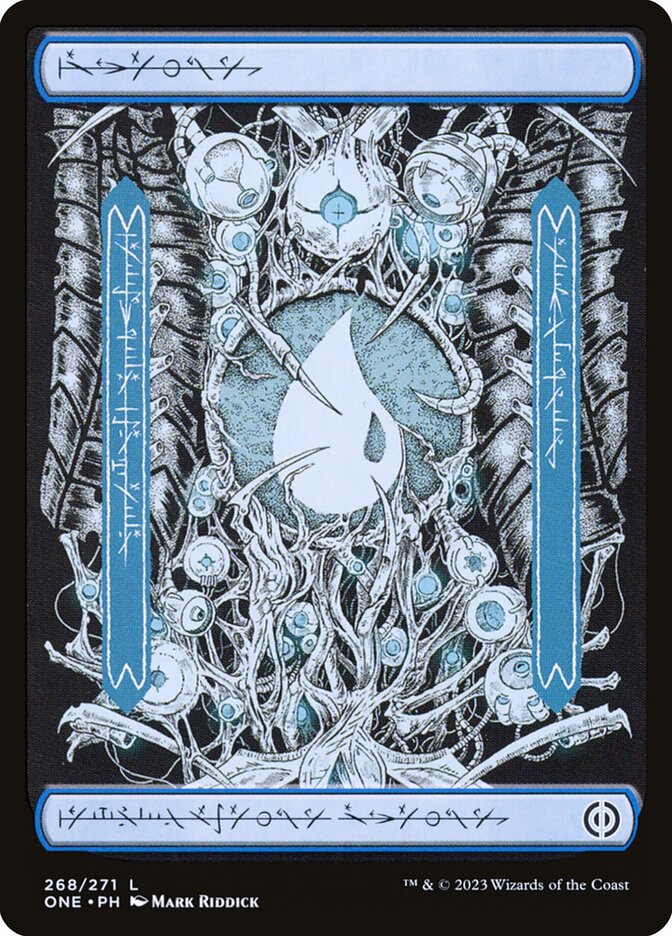 Island (268) - [Foil, Phyrexian] Phyrexia: All Will Be One (ONE)