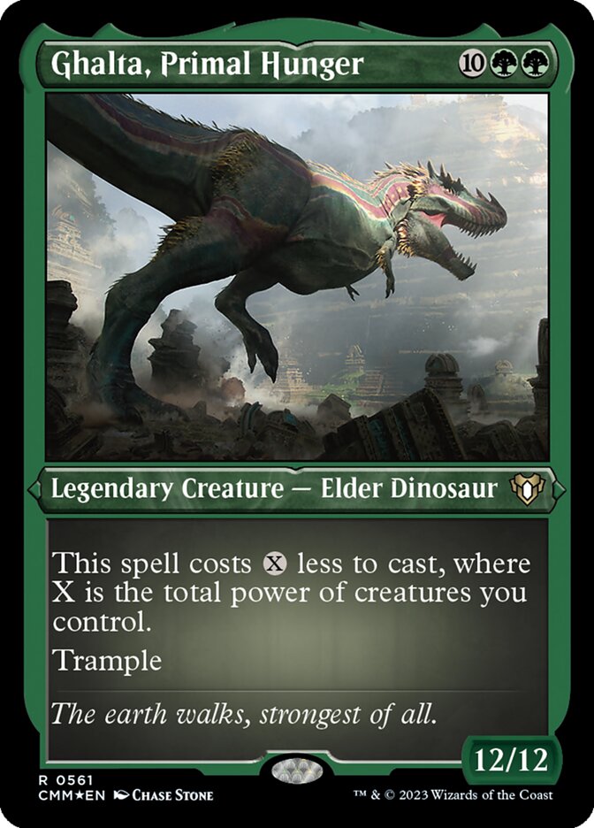 Ghalta, Primal Hunger - [Etched Foil] Commander Masters (CMM)