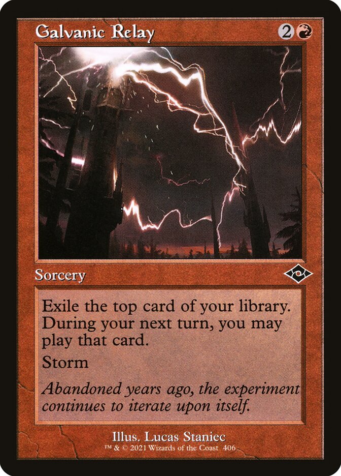 Galvanic Relay - [Etched Foil, Retro Frame] Modern Horizons 2 (MH2)