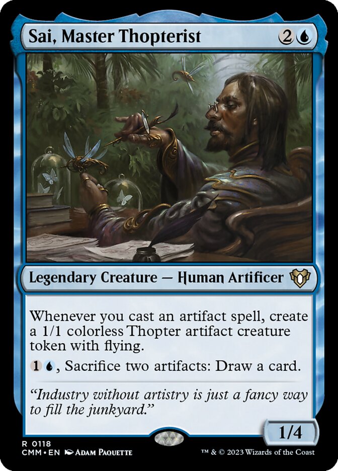 Sai, Master Thopterist - [Foil] Commander Masters (CMM)