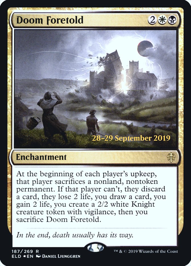 Doom Foretold - [Foil, Promo] Throne of Eldraine Promos (PELD)