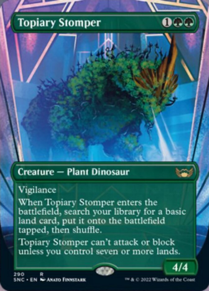 Topiary Stomper - [Foil, Borderless] Streets of New Capenna (SNC)
