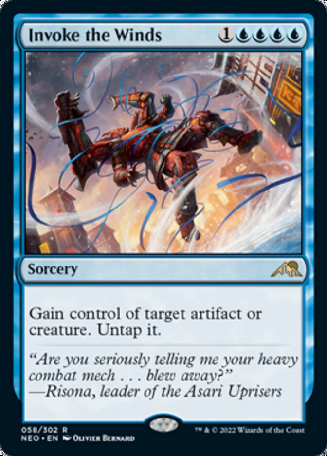 Invoke the Winds - [Foil] Kamigawa: Neon Dynasty (NEO)