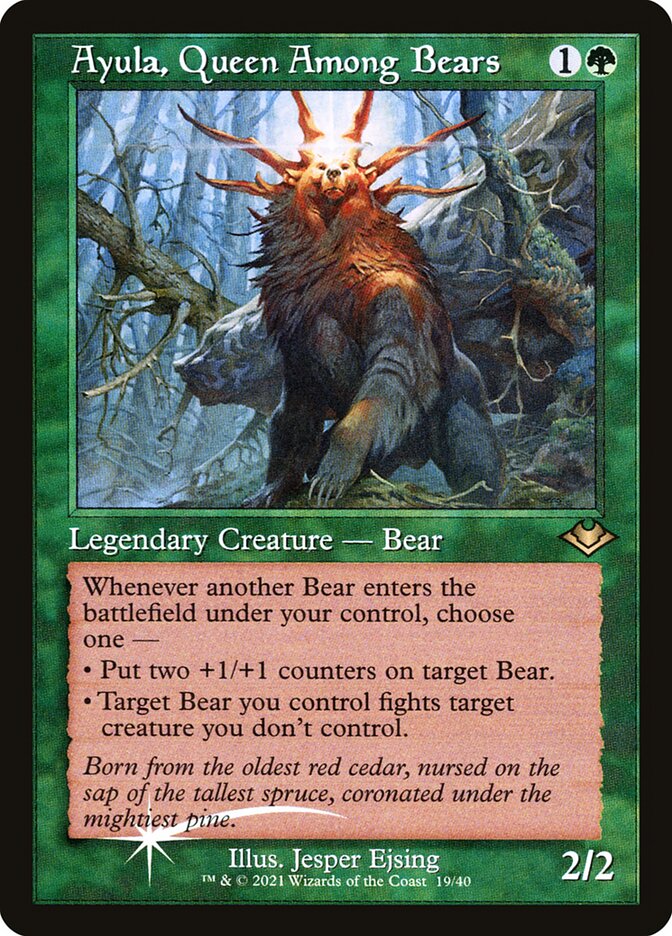 Ayula, Queen Among Bears - [Etched Foil, Retro Frame] Modern Horizons 1 Timeshifts (H1R)