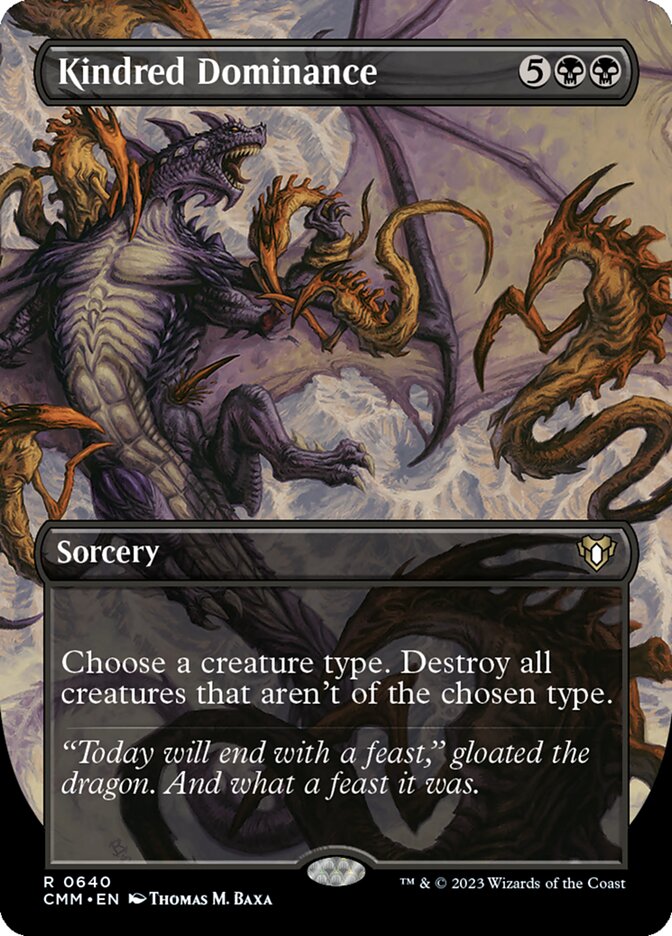 Kindred Dominance - [Foil, Borderless] Commander Masters (CMM)