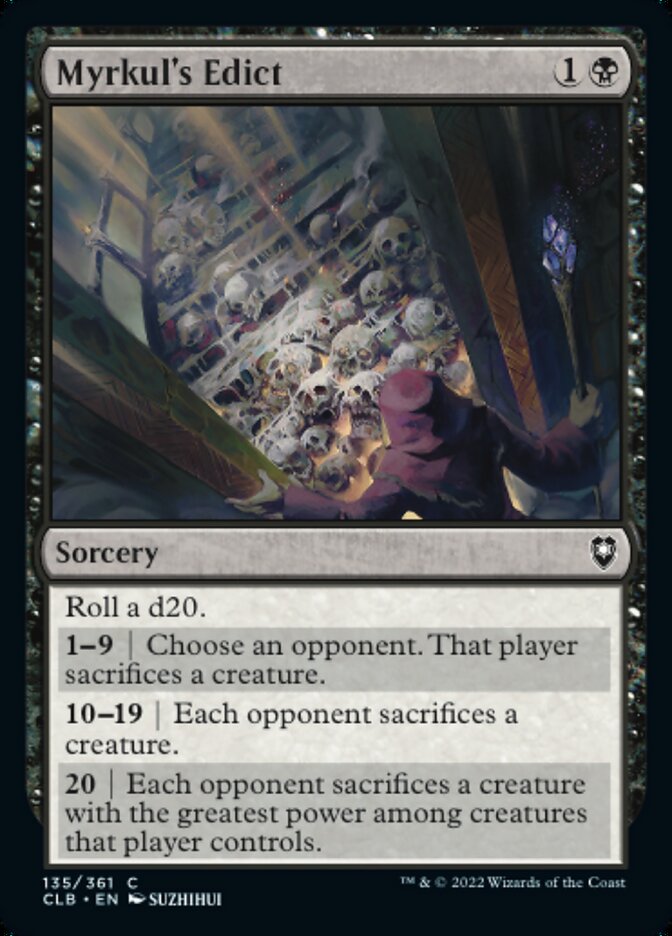 Myrkul's Edict - [Foil] Commander Legends: Battle for Baldur's Gate (CLB)