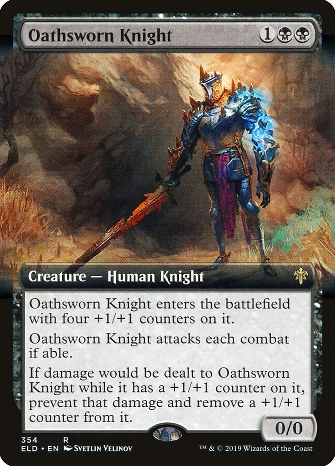 Oathsworn Knight - [Foil, Extended Art] Throne of Eldraine (ELD)