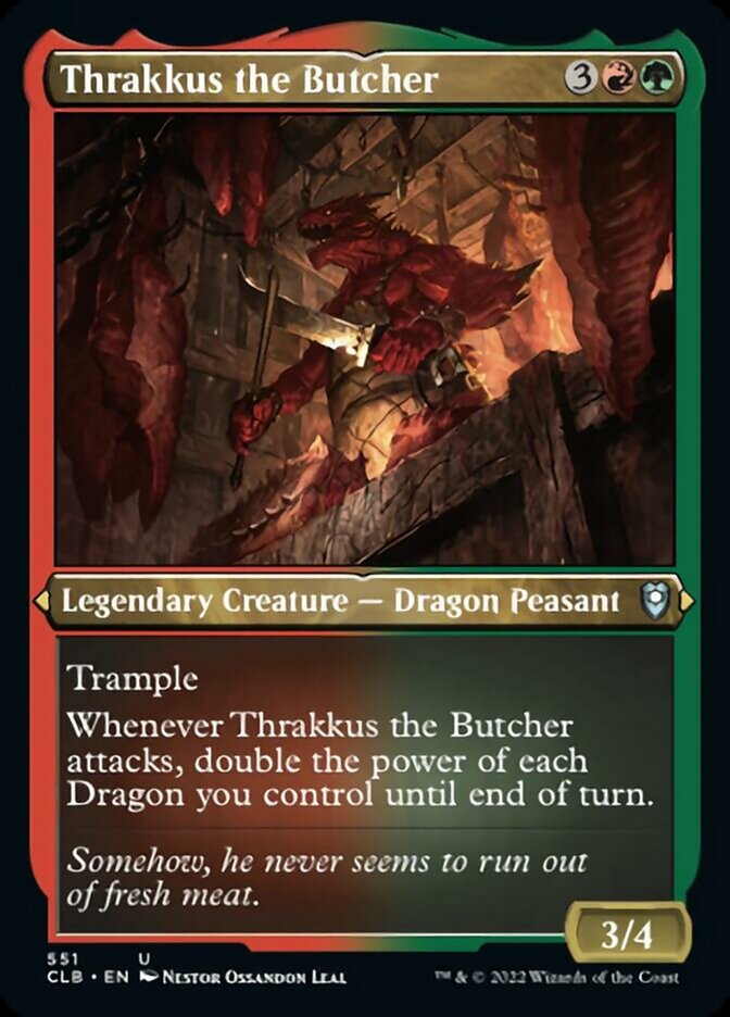 Thrakkus the Butcher - [Etched Foil] Commander Legends: Battle for Baldur's Gate (CLB)