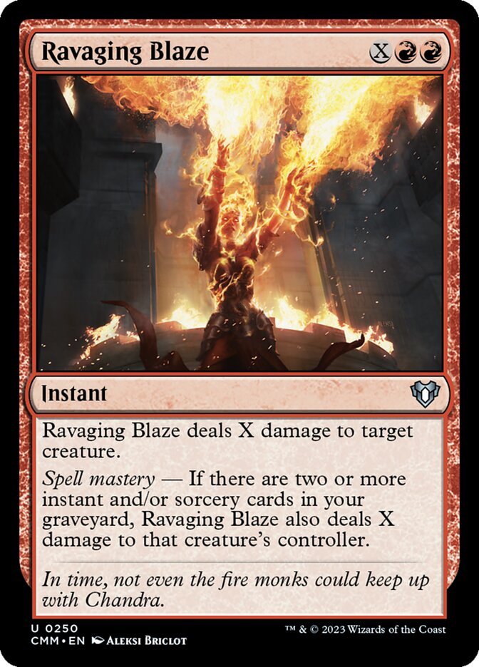 Ravaging Blaze - [Foil] Commander Masters (CMM)