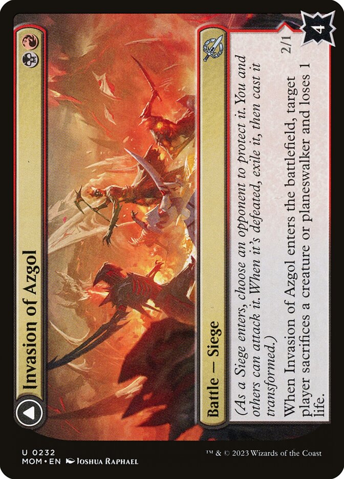 Invasion of Azgol // Ashen Reaper - [Foil] March of the Machine (MOM)
