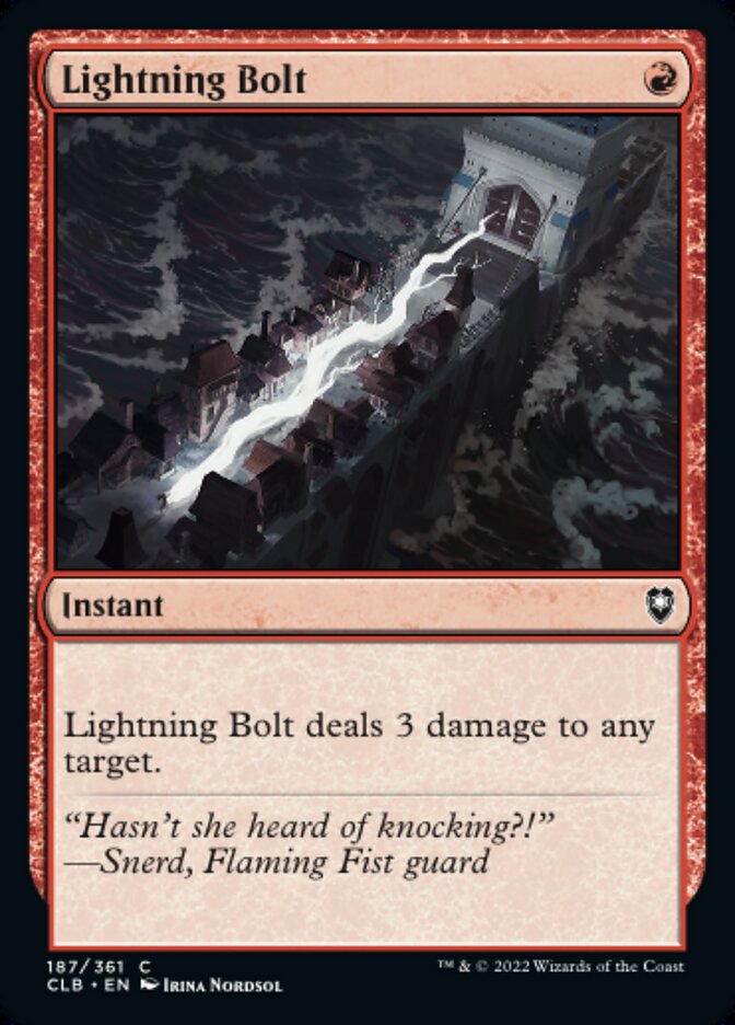 Lightning Bolt - [Foil] Commander Legends: Battle for Baldur's Gate (CLB)