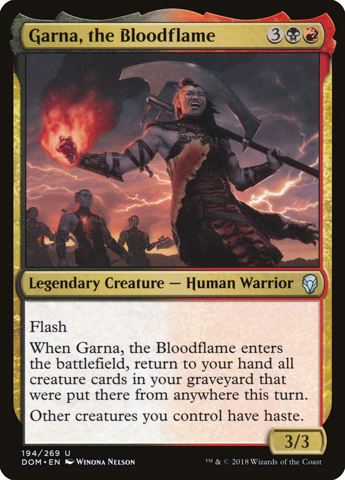Garna, the Bloodflame - [Foil] Dominaria (DOM)