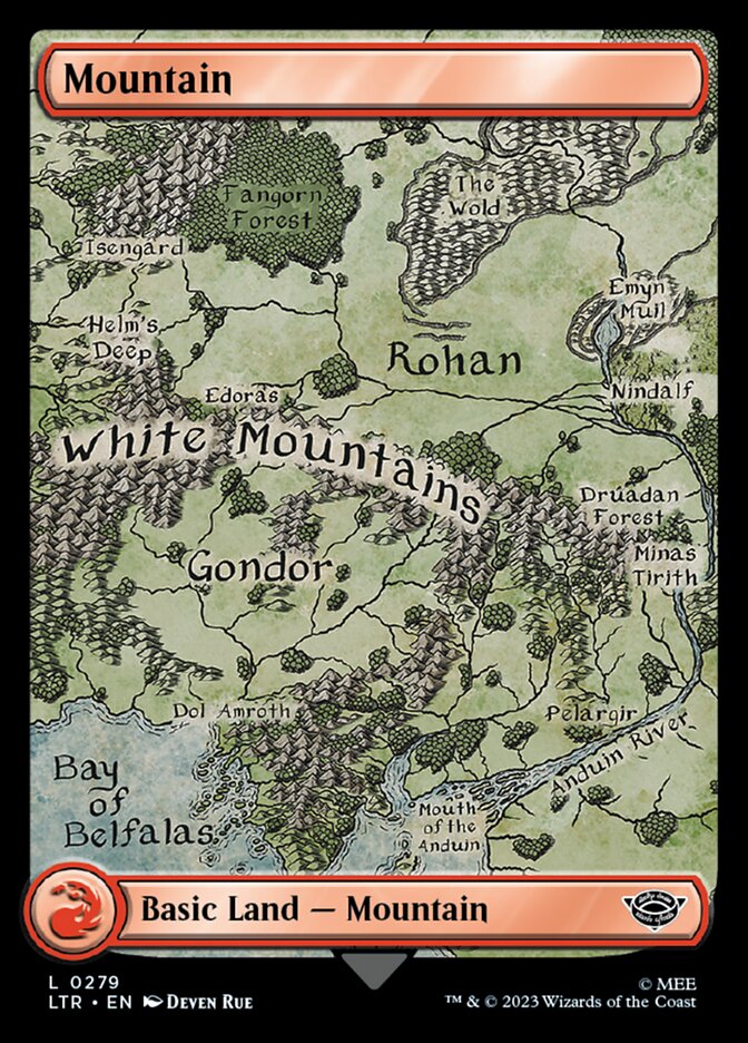 Mountain (279) - [Full Art] The Lord of the Rings: Tales of Middle-earth (LTR)