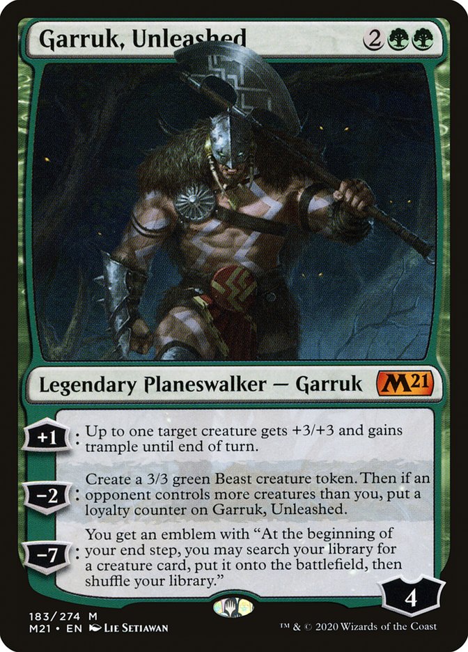 Garruk, Unleashed - [Foil] Core Set 2021 (M21)