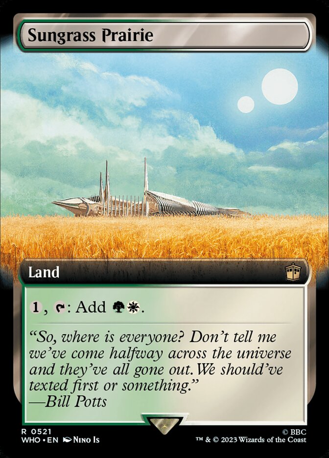 Sungrass Prairie - [Foil, Extended Art] Doctor Who (WHO)