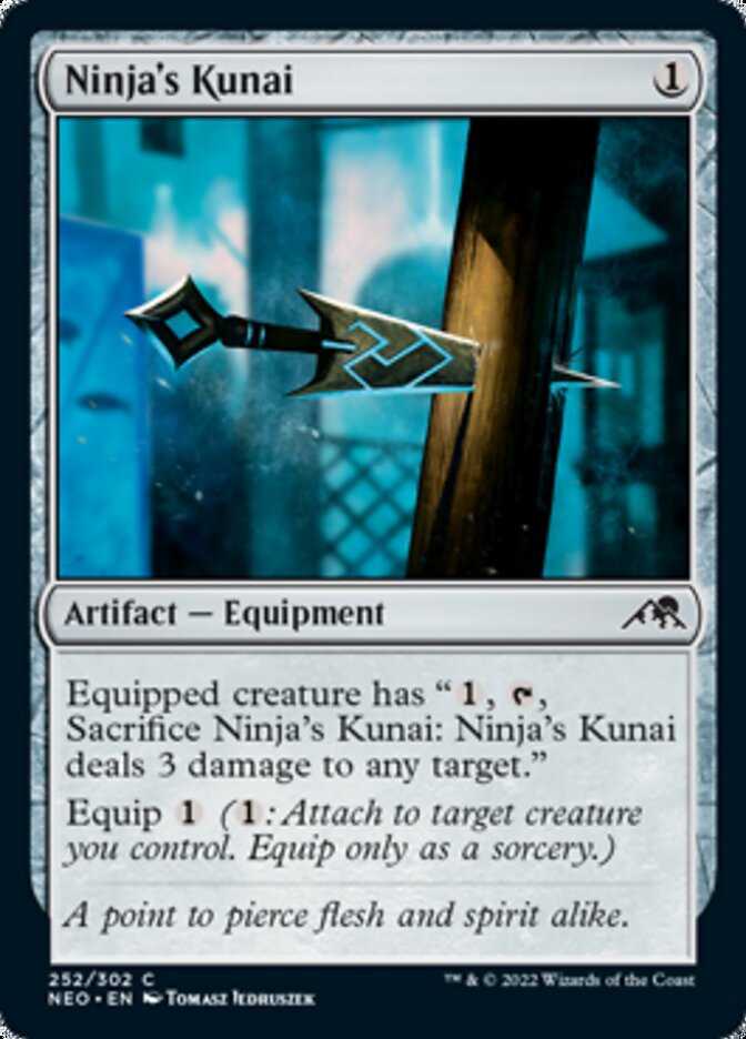 Ninja's Kunai - [Foil] Kamigawa: Neon Dynasty (NEO)