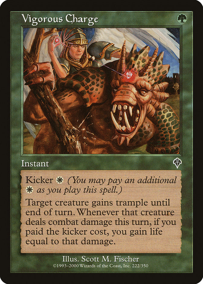 Vigorous Charge - [Foil, Retro Frame] Invasion (INV)