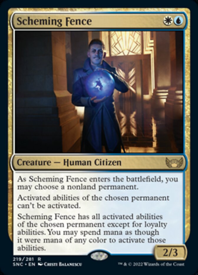 Scheming Fence - [Foil] Streets of New Capenna (SNC)