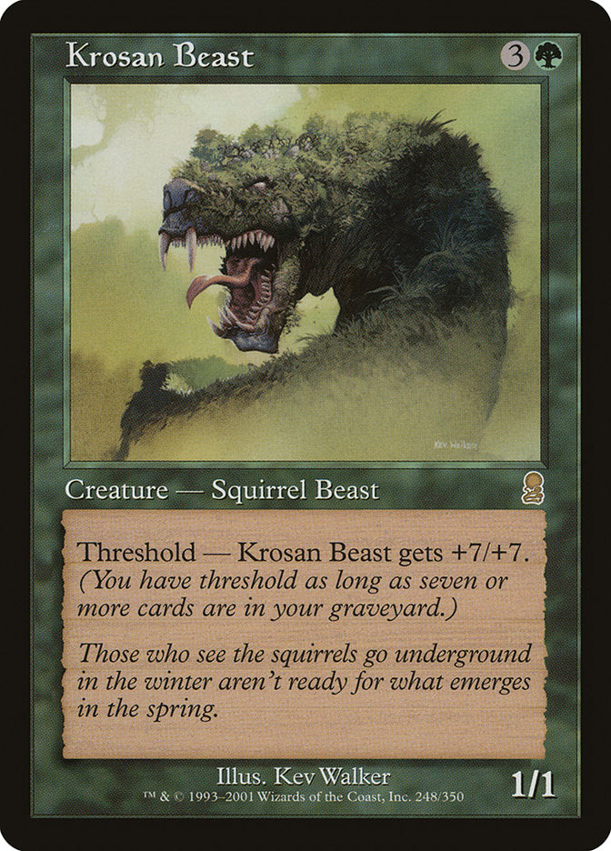 Krosan Beast - [Foil, Retro Frame] Odyssey (ODY)