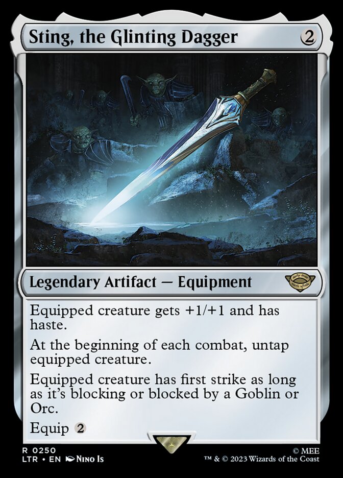 Sting, the Glinting Dagger - [Foil] The Lord of the Rings: Tales of Middle-earth (LTR)