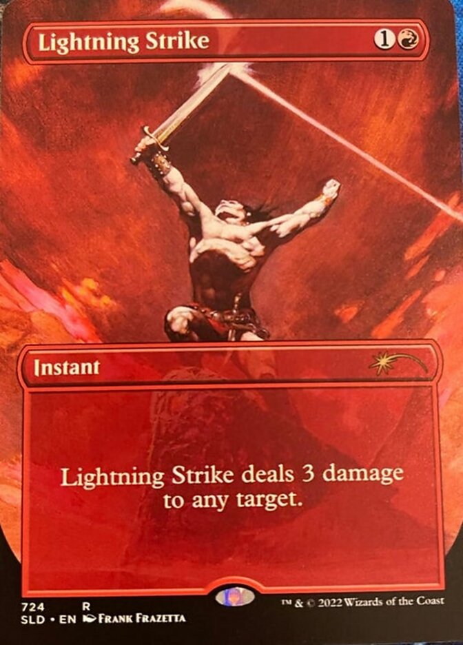 Lightning Strike (724) - [Foil, Borderless] Secret Lair Drop (SLD)