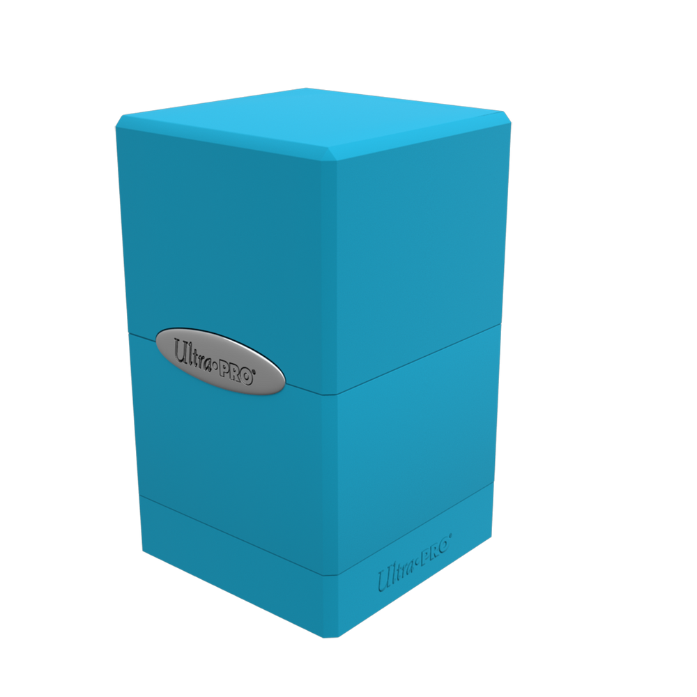 Satin Tower Deck Box by Ultra Pro - [Satin] Light Blue