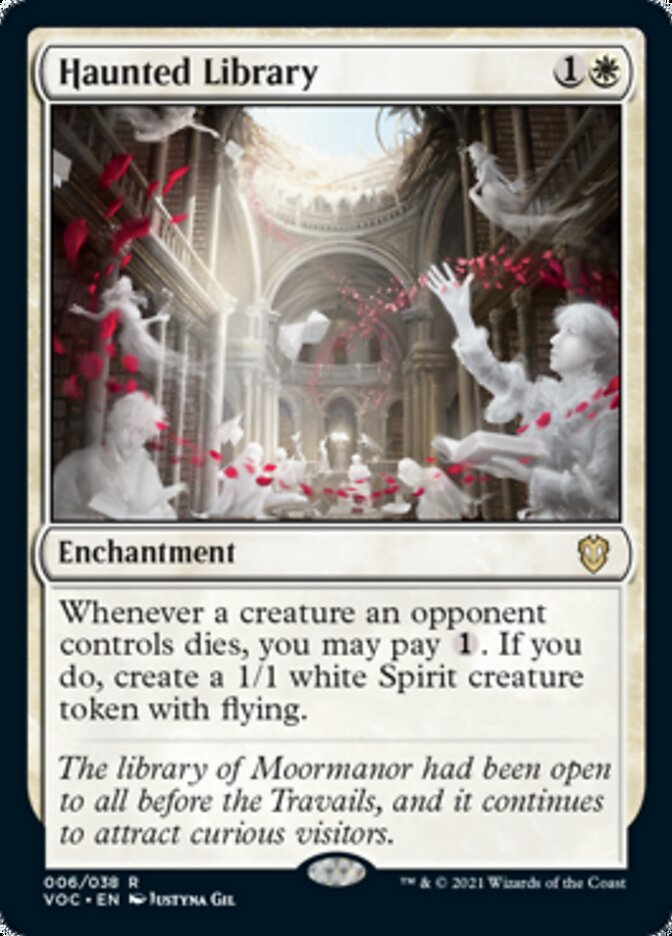 Haunted Library - [Foil] Crimson Vow Commander (VOC)