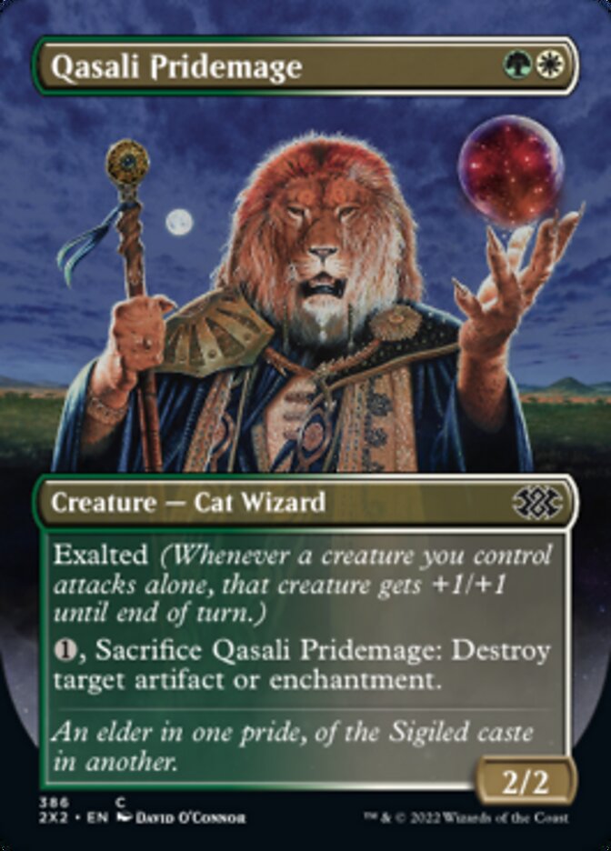 Qasali Pridemage - [Foil, Borderless] Double Masters 2022 (2X2)