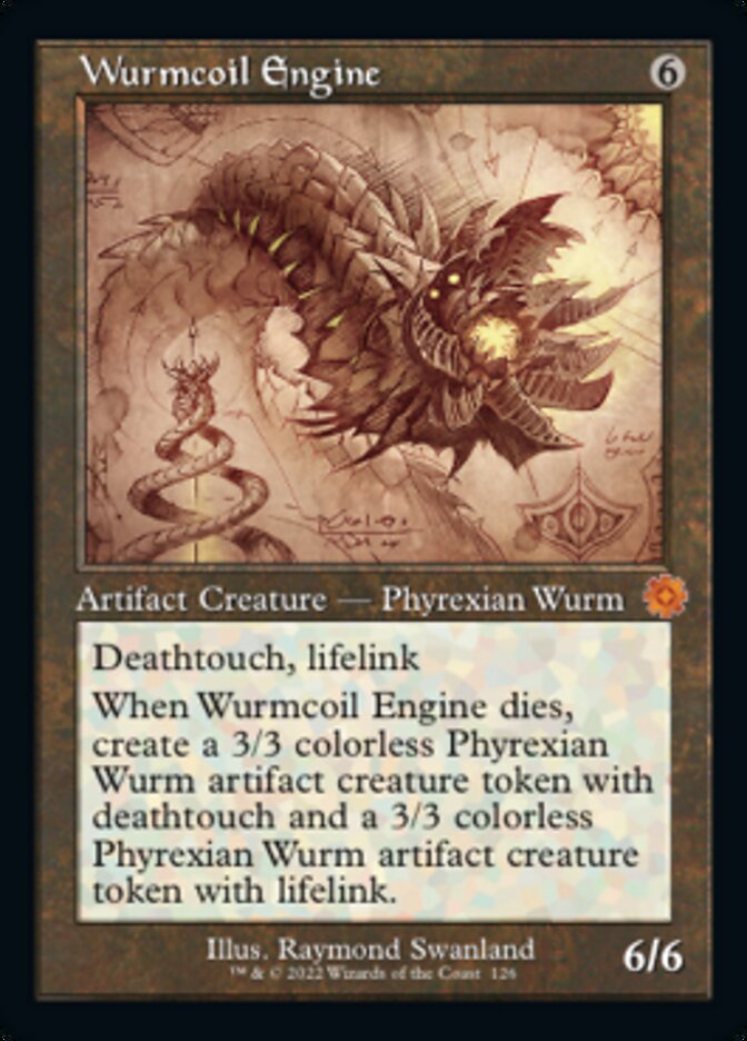 Wurmcoil Engine - [Foil, Schematic] The Brothers' War Retro Artifacts (BRR)