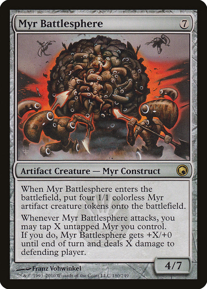 Myr Battlesphere - [Foil] Scars of Mirrodin (SOM)
