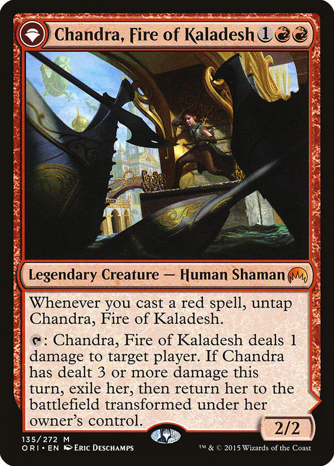 Chandra, Fire of Kaladesh // Chandra, Roaring Flame - [Foil] Magic Origins (ORI)