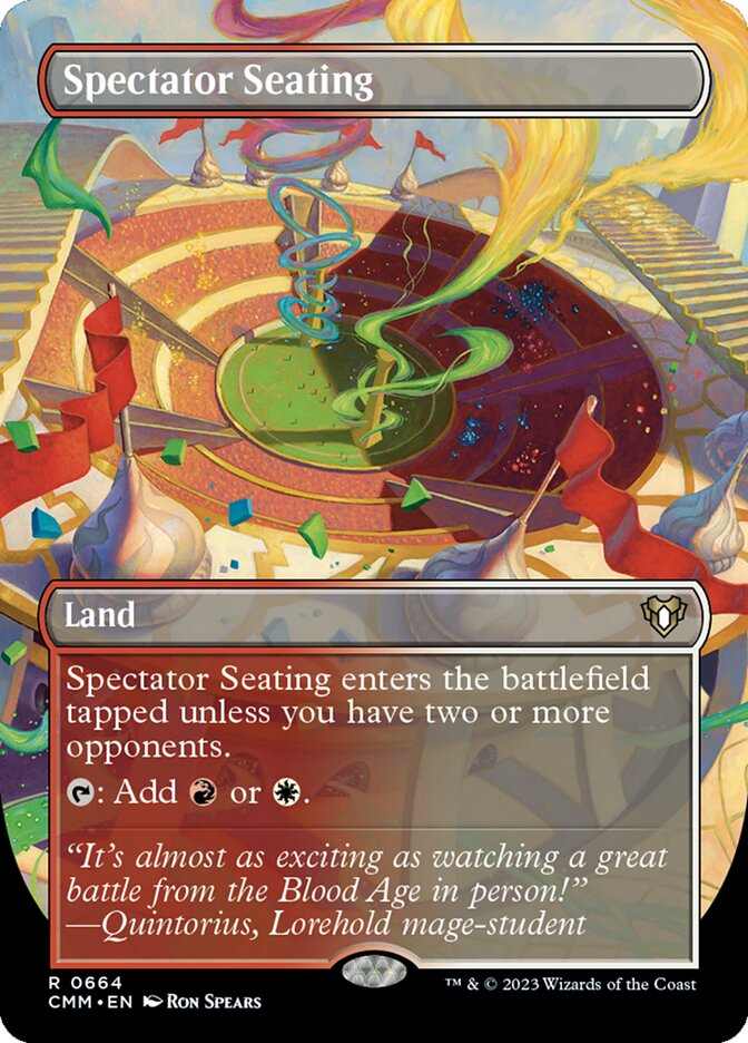 Spectator Seating - [Foil, Borderless] Commander Masters (CMM)