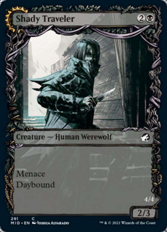 Shady Traveler // Stalking Predator - [Foil, Showcase] Innistrad: Midnight Hunt (MID)