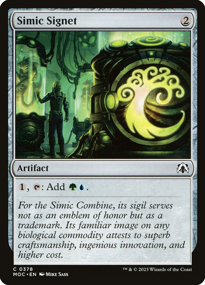 Simic Signet - March of the Machine Commander (MOC)