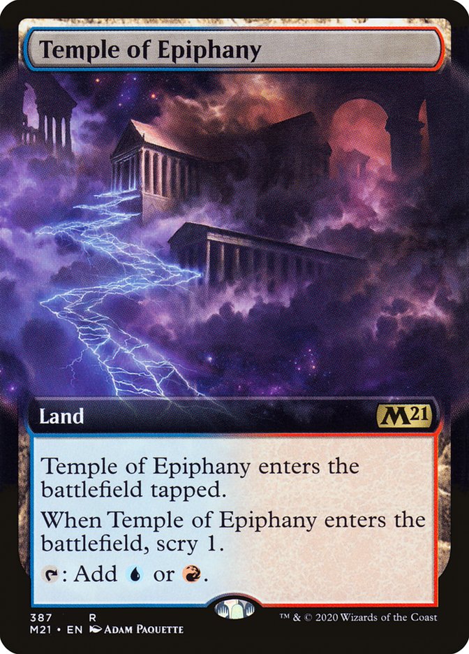 Temple of Epiphany - [Foil, Extended Art] Core Set 2021 (M21)