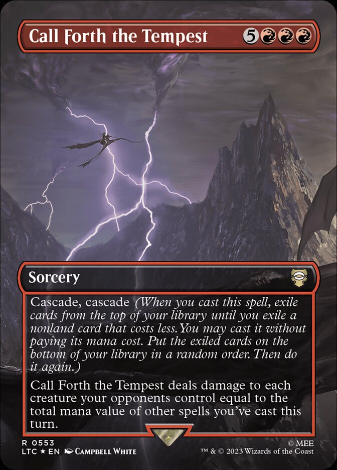 Call Forth the Tempest - [Surge Foil, Borderless] Tales of Middle-earth Commander (LTC)