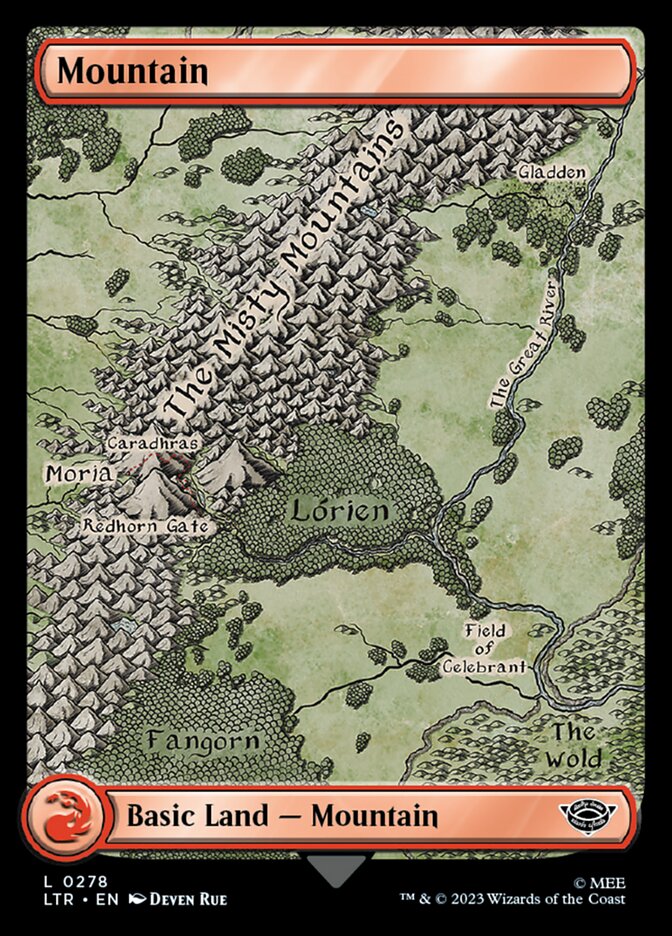 Mountain (278) - [Full Art] The Lord of the Rings: Tales of Middle-earth (LTR)