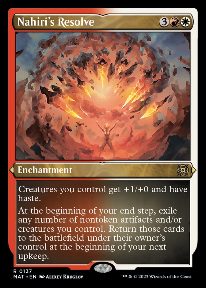 Nahiri's Resolve - [Etched Foil] March of the Machine: The Aftermath (MAT)