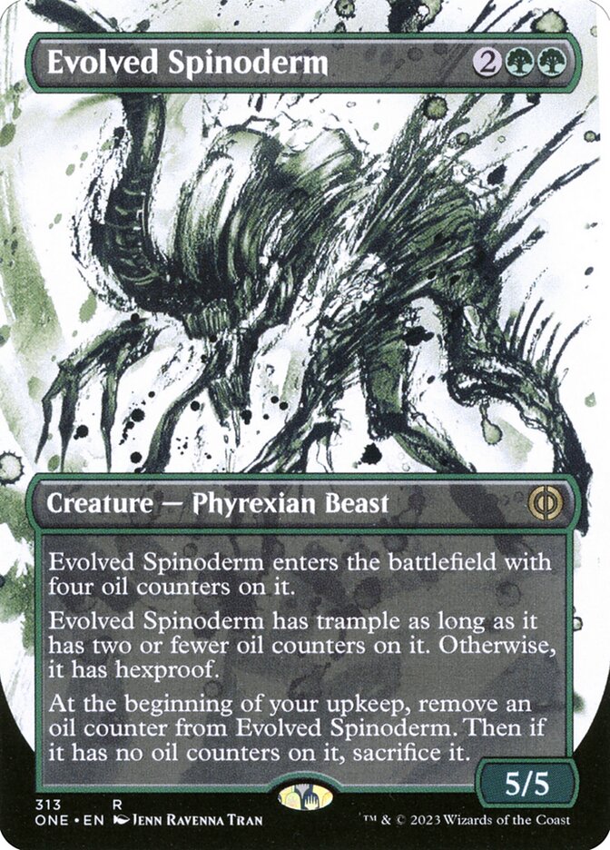 Evolved Spinoderm - [Foil, Showcase] Phyrexia: All Will Be One (ONE)