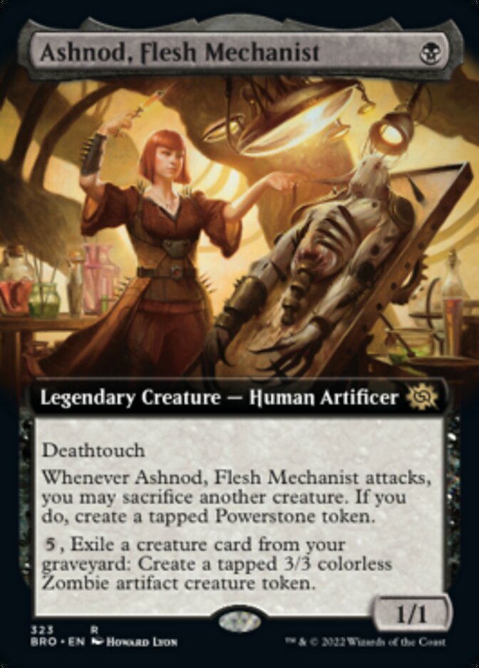 Ashnod, Flesh Mechanist - [Foil, Extended Art] The Brothers' War (BRO)