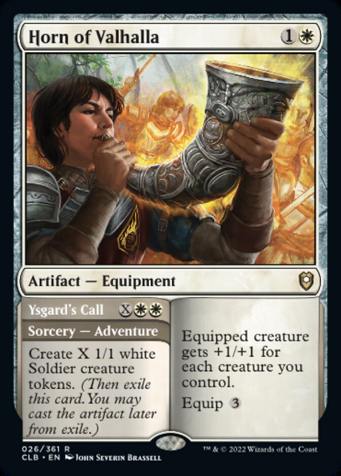 Horn of Valhalla // Ysgard's Call - [Foil] Commander Legends: Battle for Baldur's Gate (CLB)